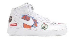 Nike Air Force 1 Mid Supreme NBA White