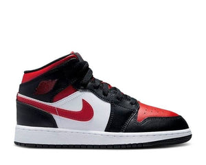 Air Jordan 1 Mid Black Fire Red